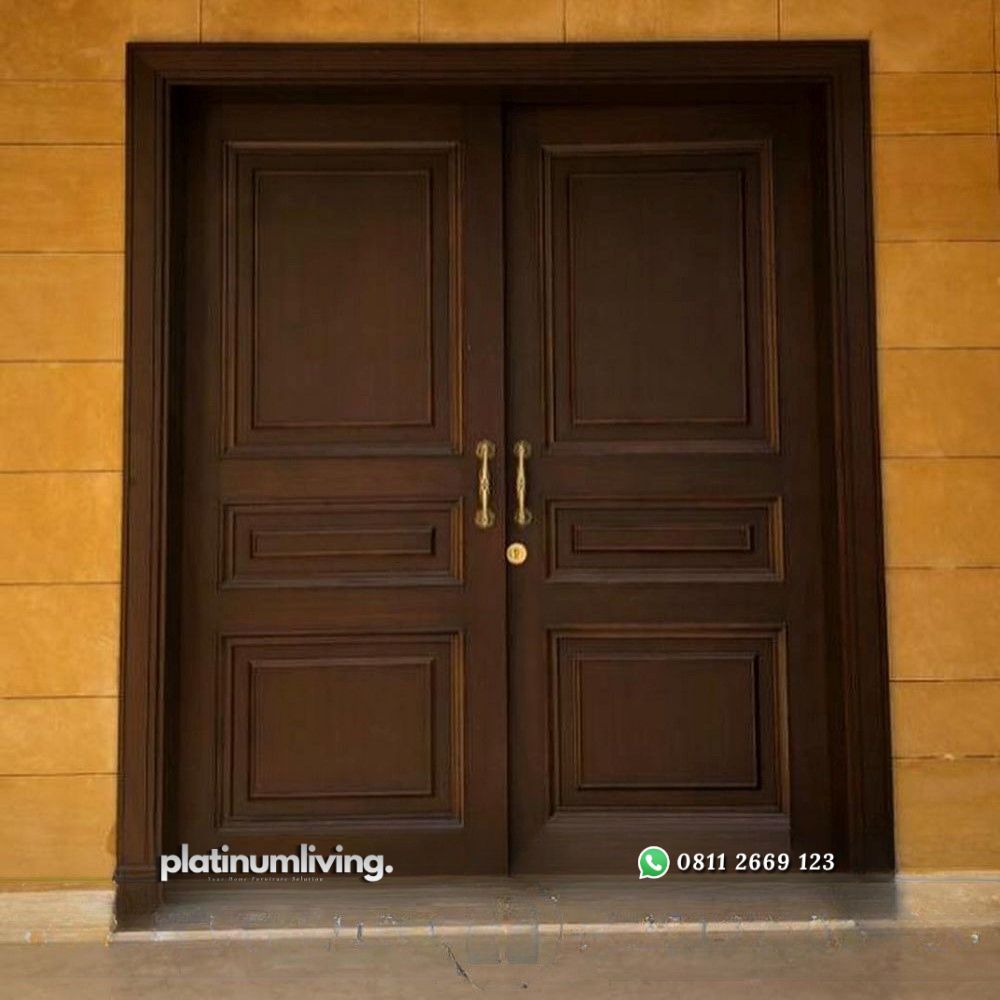 Kusen pintu 2 daun jati jepara klasik panel PJ-008 platinumliving furniture jepara 2 Kusen pintu 2 daun jati jepara klasik panel PJ-008 platinumliving furniture jepara 2