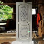 Pintu ukir mewah klasik cat duco 1 daun PJ-100 platinumliving furniture jepara
