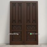 Daun pintu ukir kayu jati klasik panel praba PJ-378 platinumliving furniture jepara