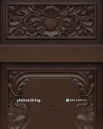 Daun pintu ukir kayu jati klasik panel praba PJ-378 platinumliving furniture jepara - Gambar 4