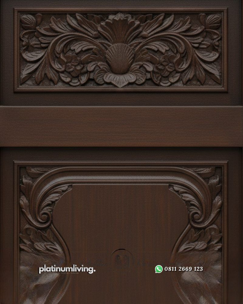 Daun pintu ukir kayu jati klasik panel praba PJ-378 platinumliving furniture jepara 4 Daun pintu ukir kayu jati klasik panel praba PJ-378 platinumliving furniture jepara 4