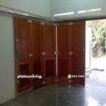 Pintu garasi mobil jalusi jati rel tikung dorong PJ-96 platinumliving furniture jepara - Gambar 2
