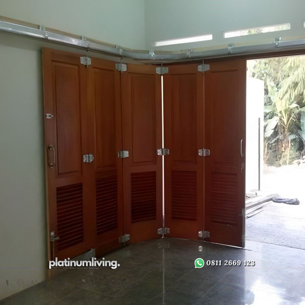 Pintu garasi mobil jalusi jati rel tikung dorong PJ-96 platinumliving furniture jepara 2 Pintu garasi mobil jalusi jati rel tikung dorong PJ-96 platinumliving furniture jepara 2