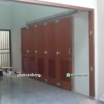 Pintu garasi mobil jalusi jati rel tikung dorong PJ-96 platinumliving furniture jepara - Gambar 4