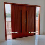 Kusen pintu minimalis jati daun ganda 2 jendela PJ-195 platinumliving furniture jepara - Gambar 2