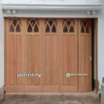 Pintu garasi jati jepara klasik sliding tikung PJ-95 platinumliving furniture jepara - Gambar 2