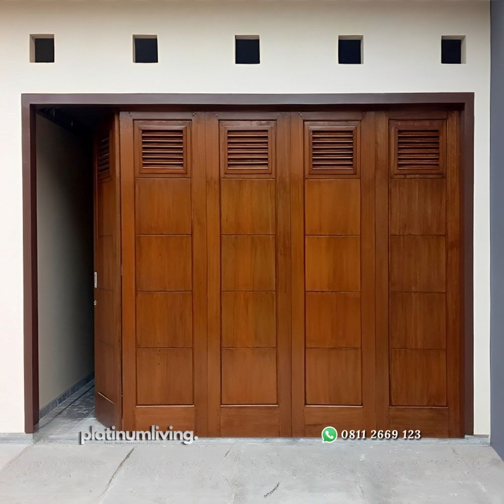 Pintu garasi kayu jati dorong tikung minimalis PJ-94 platinumliving furniture jepara 1 Pintu garasi kayu jati dorong tikung minimalis PJ-94 platinumliving furniture jepara 1