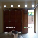 Pintu garasi kayu jati dorong tikung minimalis PJ-94 platinumliving furniture jepara - Gambar 4