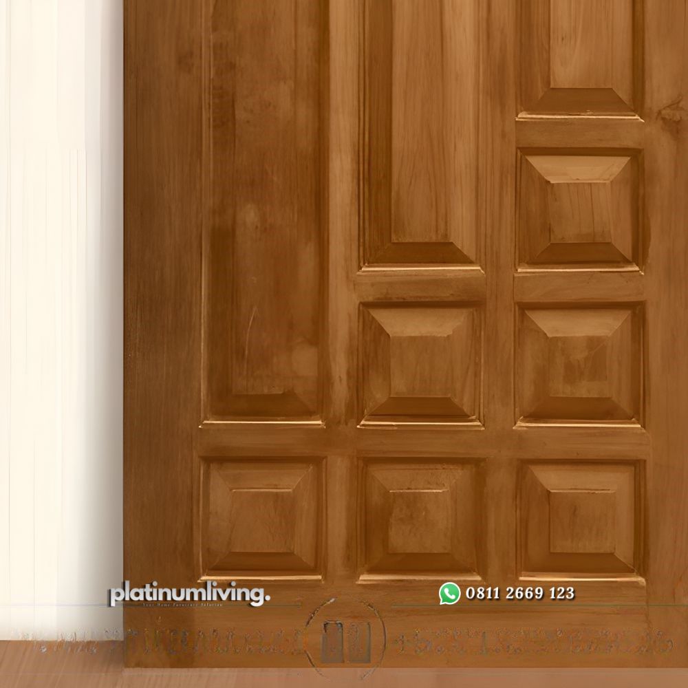 Daun pintu kayu jati jepara modern klasik panel PJ-193 platinumliving furniture jepara 3 Daun pintu kayu jati jepara modern klasik panel PJ-193 platinumliving furniture jepara 3