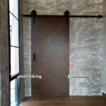 Pintu sliding kayu jati jepara minimalis modern PJ-90 platinumliving furniture jepara