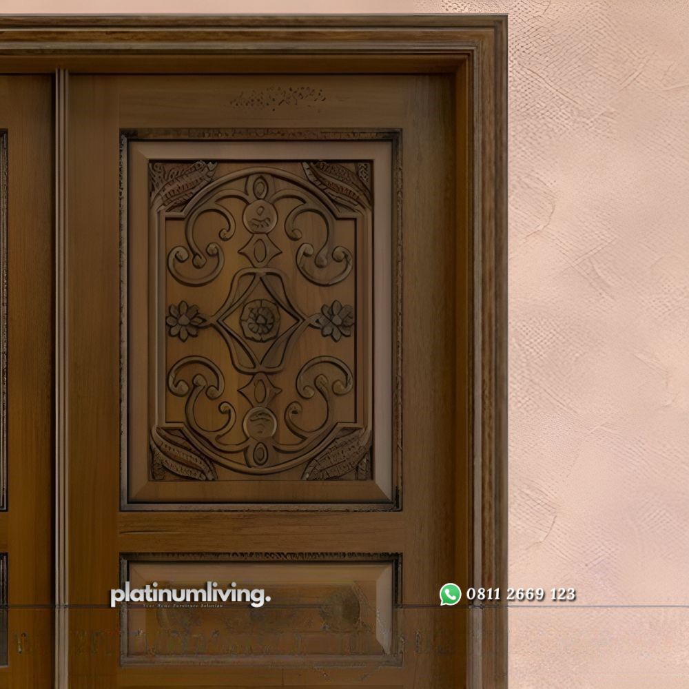 Pintu rumah ukir jepara kayu jati klasik kolonial 2 daun PJ-189 platinumliving furniture jepara 2 Pintu rumah ukir jepara kayu jati klasik kolonial 2 daun PJ-189 platinumliving furniture jepara 2