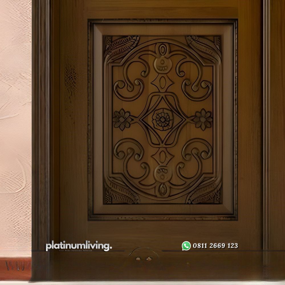 Pintu rumah ukir jepara kayu jati klasik kolonial 2 daun PJ-189 platinumliving furniture jepara 3 Pintu rumah ukir jepara kayu jati klasik kolonial 2 daun PJ-189 platinumliving furniture jepara 3