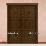 Kusen pintu ukir kayu jati jepara daun double antik PJ-188 platinumliving furniture jepara