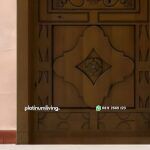 Kusen pintu ukir kayu jati jepara daun double antik PJ-188 platinumliving furniture jepara - Gambar 3