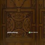 Kusen pintu ukir kayu jati jepara daun double antik PJ-188 platinumliving furniture jepara - Gambar 4