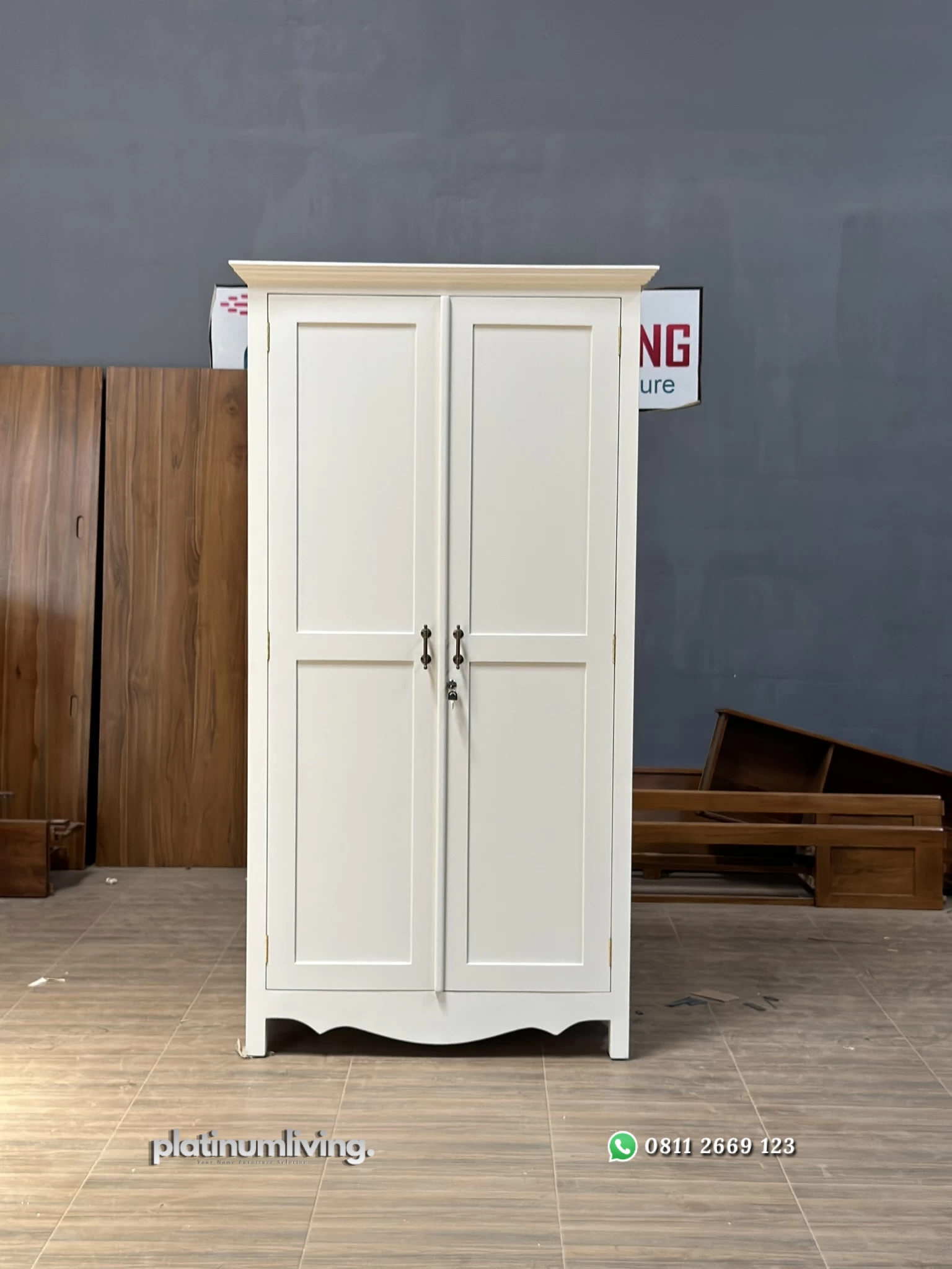 Lemari Pakaian Minimalis Putih Duco 2 Pintu (1) Lemari Pakaian Minimalis Putih Duco 2 Pintu