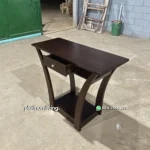 Meja Konsol Kayu Jati Minimalis Lengkung - Gambar 5