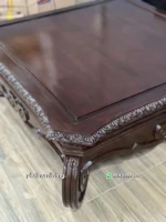 Meja Tamu Kayu Jati Ukir Klasik - Gambar 5