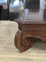 Meja Tamu Kayu Jati Ukir Klasik - Gambar 7