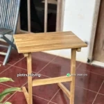 Side Table Jati C-Shape Modern