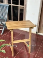 Side Table Jati C-Shape Modern