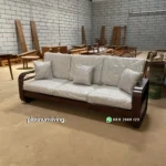 Sofa Kayu Jati Minimalis 3 Seater - Gambar 3