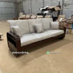 Sofa Kayu Jati Minimalis 3 Seater - Gambar 4