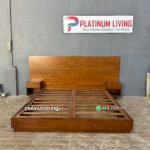 Tempat Tidur Kayu Jati Headboard Lebar