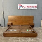 Tempat Tidur Kayu Jati Headboard Lebar