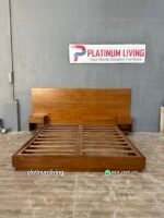 Tempat Tidur Kayu Jati Headboard Lebar