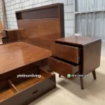 Tempat Tidur Kayu Jati Minimalis Laci - Gambar 6
